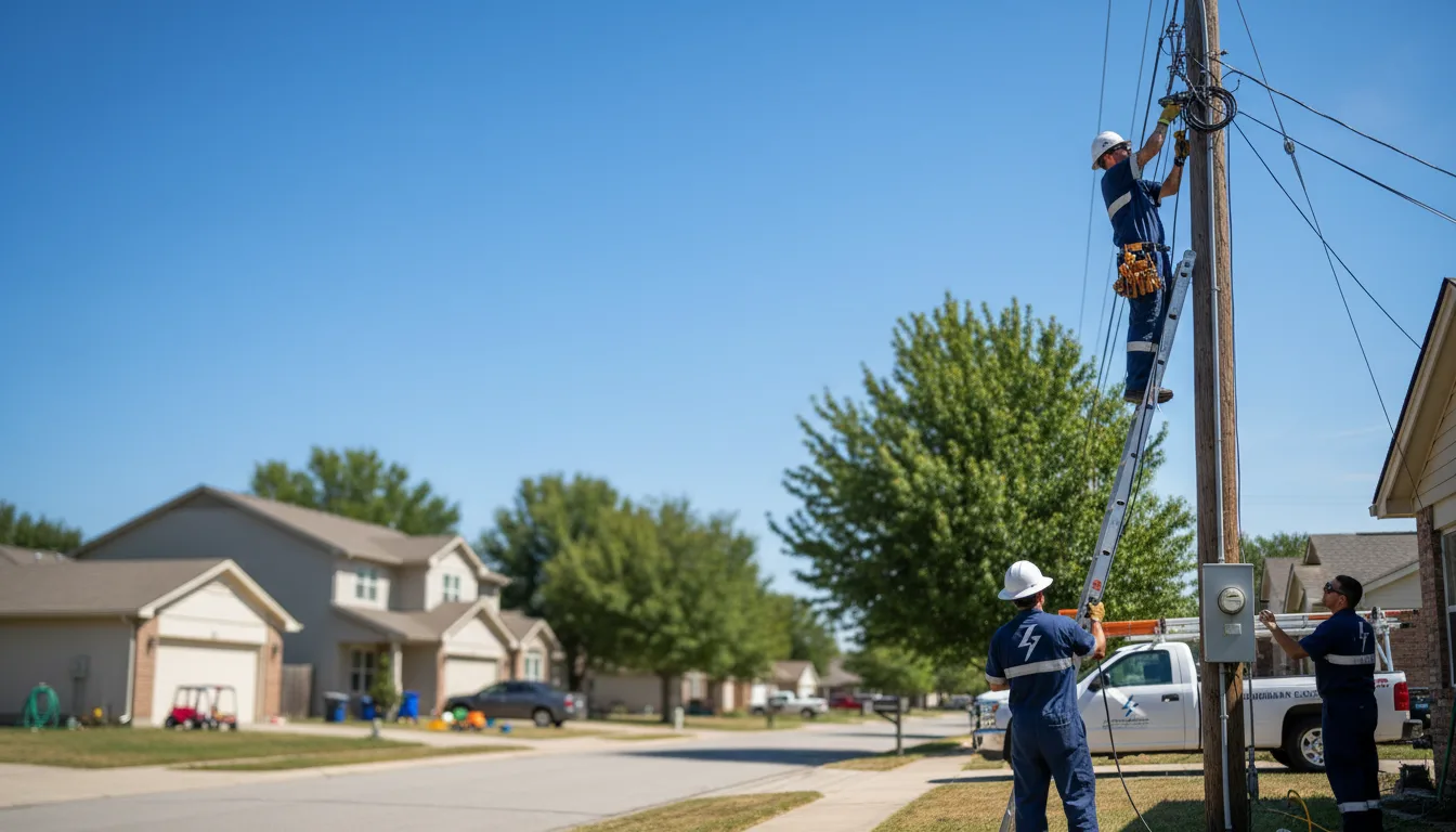 Residential electrician providing installation services in Fredericksburg, OH